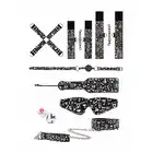 Ouch! - Printed Bondage Kit. Zestaw BDSM z wzorami w stylu Street Art Fashion. Zawiera wszystko czego potrzebujesz do udanej seksualnej sesji zniewalania