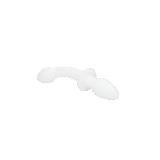 Crystalino - Doubler White - dwustronne szklane dildo. Nietłukące oraz nieporowate! 