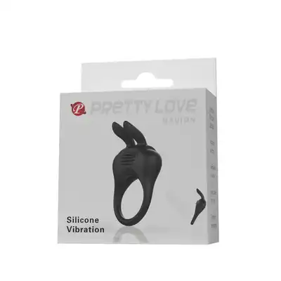 Pretty Love - Davion. Wibrujący ring na penisa z króliczkiem. Wzmocnij i wydłuż swoją erekcję jednocześnie stymulując łechtaczkę swojej partnerki