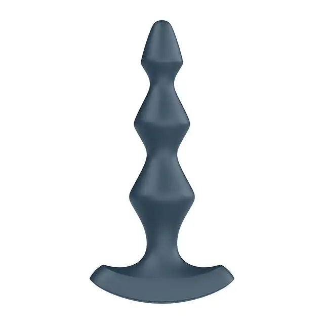 Satisfyer - Lolli Plug 1 Black - czarny wibrator analny o stożkowym kształcie. Mocne dwa silniki! 
