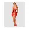 Obsessive - Claussica Babydoll XS/S. Seksowna świąteczna koszulka. Zostań zmysłową Mikołajką. 