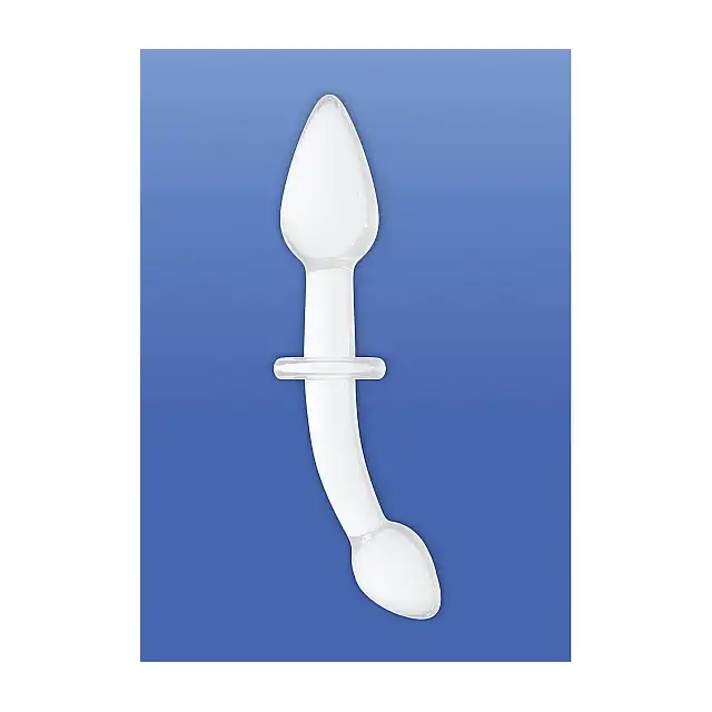 Crystalino - Doubler White - dwustronne szklane dildo. Nietłukące oraz nieporowate! 