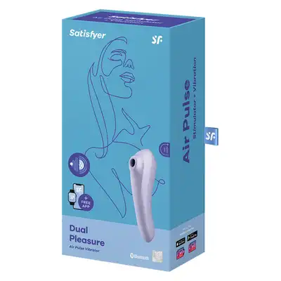 Satisfyer - Dual Pleasure Mauve - stymulator łechtaczki oraz wewnętrzny wibrator punktu G! 