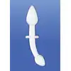 Crystalino - Doubler White - dwustronne szklane dildo. Nietłukące oraz nieporowate! 