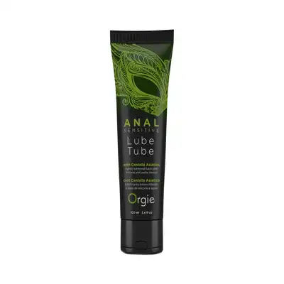Orgie! - Lube Tube Anal Sensitive 100ml. Hybrydowy lubrykant analny dla specjalnie wrażliwych miejsc intymnych. Wzbogacony hialuronianem sodu i ekstraktem z iskry azjatyckiej