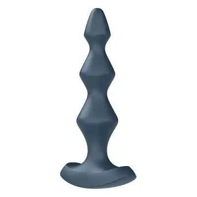Satisfyer - Lolli Plug 1 Black - czarny wibrator analny o stożkowym kształcie. Mocne dwa silniki! 
