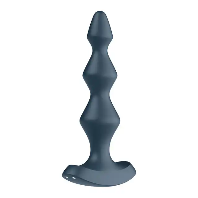 Satisfyer - Lolli Plug 1 Black - czarny wibrator analny o stożkowym kształcie. Mocne dwa silniki! 