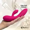 FeelzToys - Lea Rubine Red - wibrator z króliczkiem w eleganckim opakowaniu. Dwa, niezależne silniki