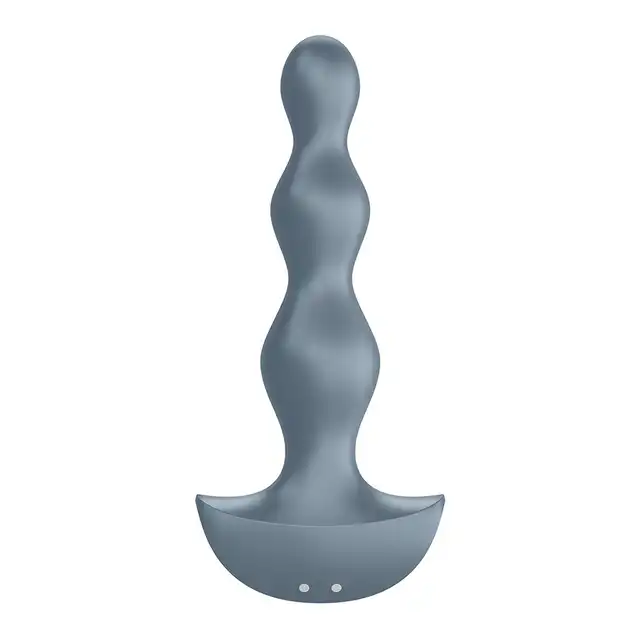 Satisfyer - Lolli Plug 2 Grey - wibrator analny o stożkowym kształcie. Dwa osobne, mocne silniki! 