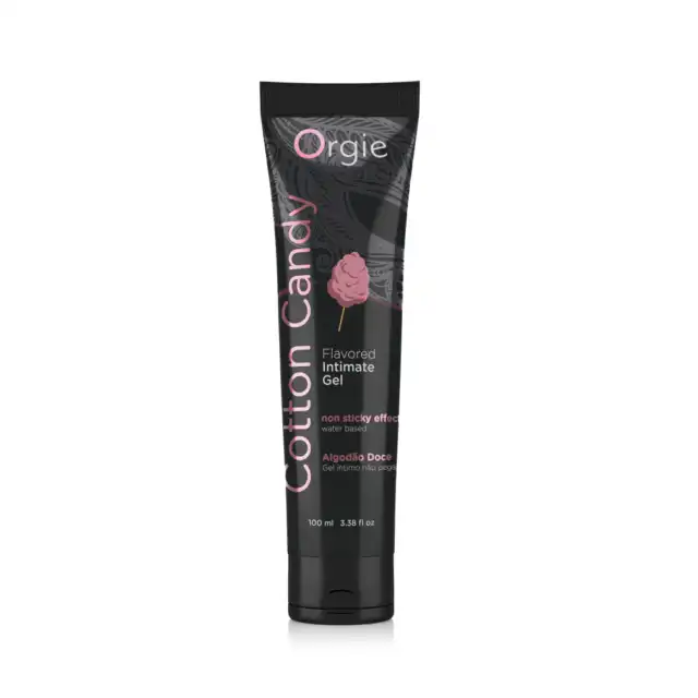 Orgie! - Lube Tube Cotton Candy 100ml. Żel na bazie wody z aromatem waty cukrowej. Trwały aromat, nieklejąca formuła