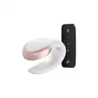 Satisfyer - Double Love White - biały wibrator dla par z serii premium. Elektryzująca przyjemność gwarantowana 