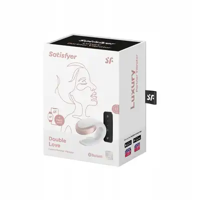 Satisfyer - Double Love White - biały wibrator dla par z serii premium. Elektryzująca przyjemność gwarantowana 