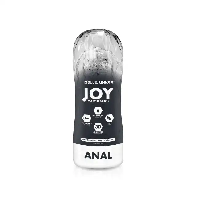 Blue Junker - Masturbator Anal. Klasyczny masturbator w kubeczku. Kształt ciasniutkiego anusa