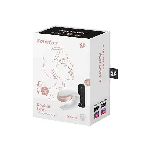 Satisfyer - Double Love White - biały wibrator dla par z serii premium. Elektryzująca przyjemność gwarantowana 
