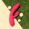 FeelzToys - Lea Rubine Red - wibrator z króliczkiem w eleganckim opakowaniu. Dwa, niezależne silniki