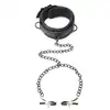 Master Series - Collared Temptress Collar - kołnierz połączony z zaciskami na sutki. Rozkręć sesję BDSM 