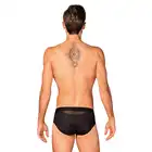 Obsessive - Boldero Briefs Black S/M - klasyczne slipy męskie w czarnym kolorze. Z seksownie prześwitującym materiałem