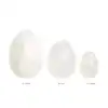 La Gemmes - Yoni Egg Set Clear Quartz - ekskluzywne jajeczka wykonane z kamieni szlachetnych. Noś jako biżuterię 