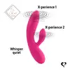 FeelzToys - Lea Rubine Red - wibrator z króliczkiem w eleganckim opakowaniu. Dwa, niezależne silniki