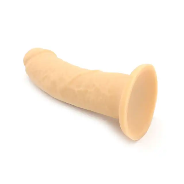 Kiotos Cox - Flesh 041 Silicone.  Silikonowe teksturowane dildo 23 cm ze stymulacją punkgu G. Mocna przyssawka