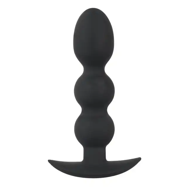 Black Velvets - Heavy Beads. Silikonowy plug analny dla miłośników ciężkich zabaw. Jego nietypowy kształt to gwarancja satysfakcji