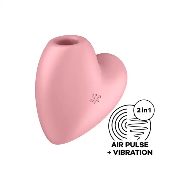 Satisfyer - Cutie Heart Pink - innowacyjny wibrator pulsacyjny do łechtaczki w kształcie serduszka 