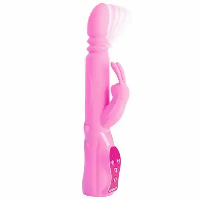 Pipedream - G-Motion Rabbit. Wibrator ze stymulacją łechtaczki oraz ruchomą główką do punktu G. Mega doznania. 