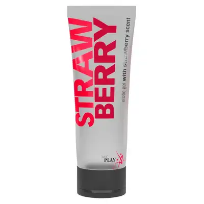 Just Play - Strawberry Gel. Żel do masażu erotycznego o zapachu soczystej i słodkiej truskawki. 