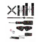 Ouch! - Tattoo Style Bondage Kit. Zestaw BDSM z wzorami w stylu Old School Tattoo. Zawiera wszystko czego potrzebujesz do udanej seksualnej sesji zniewalania