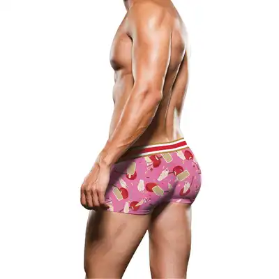 Prowler - Ice Cream XL Boxershort. Bokserki męskie z dwuznacznym wzorem w lody i wiśnie. Satynowe wykończenie. 
