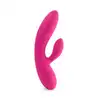 FeelzToys - Lea Rubine Red - wibrator z króliczkiem w eleganckim opakowaniu. Dwa, niezależne silniki