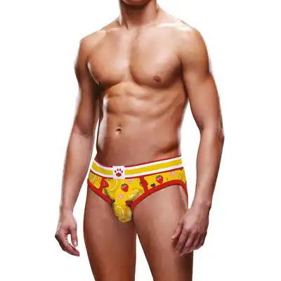 Prowler - Fruits Open XL Briefs. Slipy męskie z soczyście dwuznacznym owocowym nadrukiem. 
