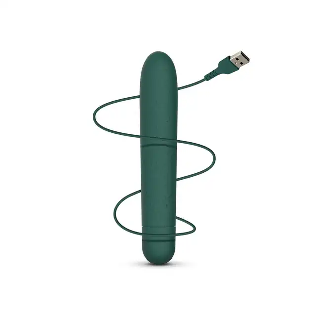 Glov - Saga Bullet Vibrator. Ekologiczny mini wibrator wykonany z recyklingowanego ABSu. Klasyczny kształt w eko wydaniu