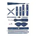 Ouch! - Denim Bondage Kit. Zestaw BDSM z wzorami w stylu Tough Denim. Zawiera wszystko czego potrzebujesz do udanej seksualnej sesji zniewalania