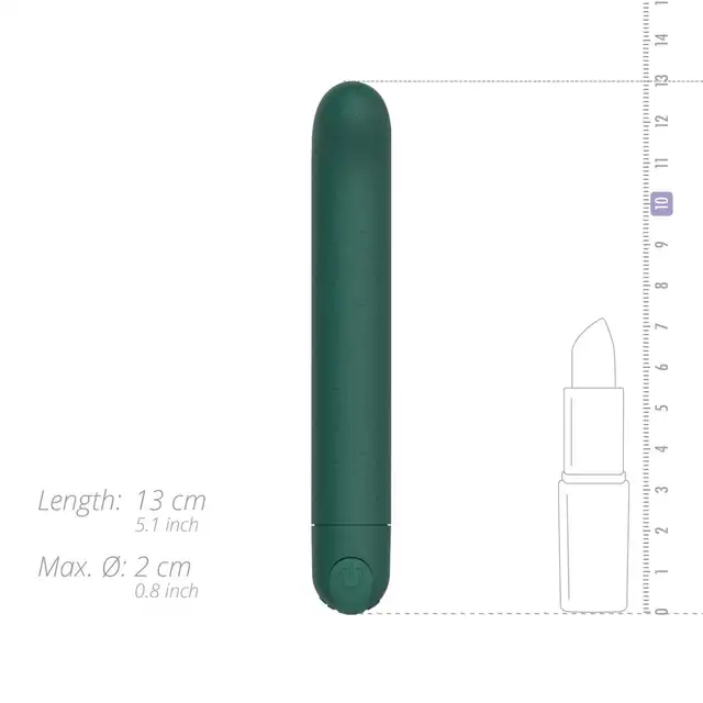 Glov - Hana Bullet Vibrator. Ekologiczny mini wibrator wykonany z recyklingowanego ABSu. Idealny kształt do stymulacji punktu G. 