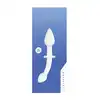 Crystalino - Doubler White - dwustronne szklane dildo. Nietłukące oraz nieporowate! 