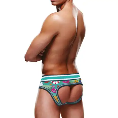 Prowler - Beach XL Open Briefs. Slipy męskie z seksownym wycięciem na pośladki i modnym designem