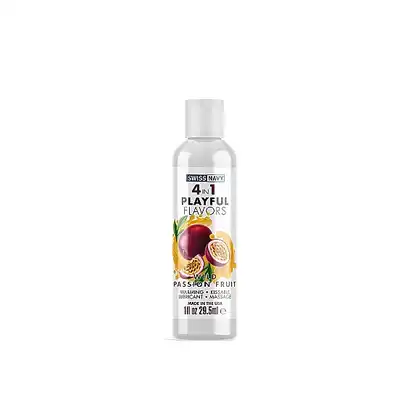 Swiss Navy - 4in1 Passion Fruit 29,5ml - pyszny lubrykant o smaku marakui. Nadaje się do masażu! 