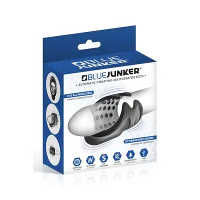 Blue Junker - Compact Dots. Męski masturbator nowej generacji. 10 niesamowitych trybów stymulacji do odkrycia!