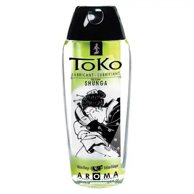 Shunga - Toko Aroma Melon 165 ml. Niezwykle wydajny i porywająco owocowy lubrykant wodny o smaku melona. Szaleństwo zmysłów. 
