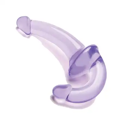 Lux Fetish - Strapless Strap-On Purple. Dwustronny strapon bez uprzęży z innowacyjnym wygięciem. Orgazm dla obydwojga gwarantowany!