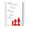 Ouch! - USB-Rechargeable Anal Set. Zestaw analnych wtyczek i wibratorów. Pocisk wibrujący ładowany USB. Niekończąca się analna przyjemność
