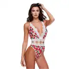 Baci - White Floral &amp; Lace M/L - koronkowe body w kwiecisty wzór. Zmysłowo odkryte plecy. Mega Oferta -70%