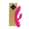 FeelzToys - Lea Rubine Red - wibrator z króliczkiem w eleganckim opakowaniu. Dwa, niezależne silniki