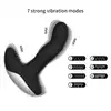 Boys Of Toys - Silicone Massager Black. Wibrujący stymulator prostaty z funkcją podgrzewania i ruchomą końcówką, sterowany na pilota
