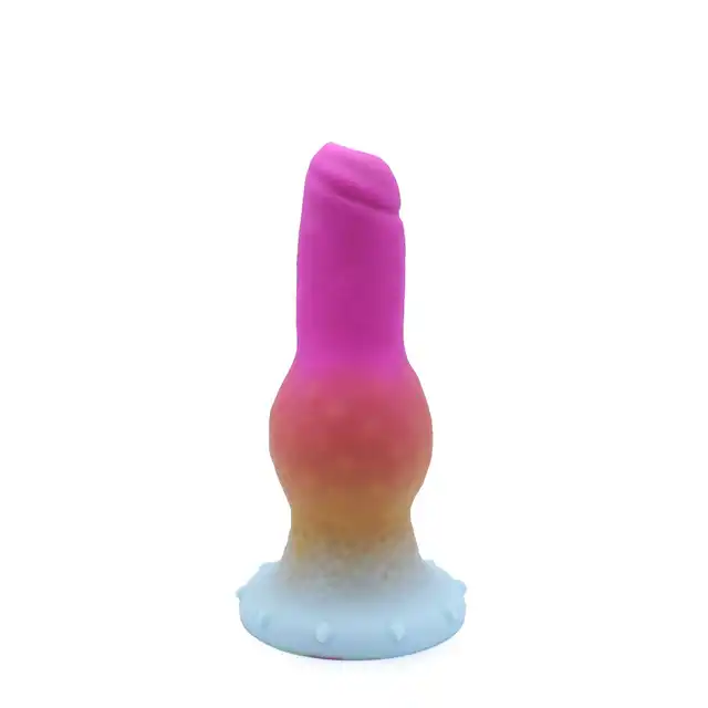 Kiotos Monstar - Beast 48. Kolorowe dildo w kształcie penisa egzotycznej bestii. 26,5 cm długości, 9,5 cm średnicy