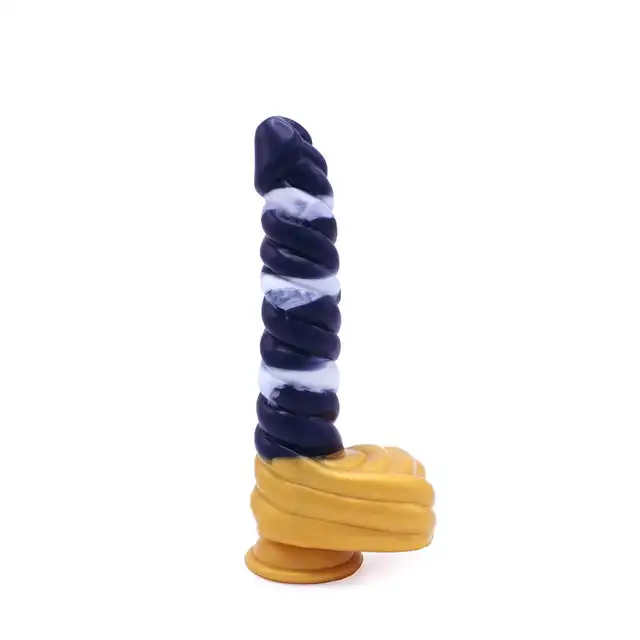 Kiotos Monstar - Beast 37. Spiralnie prążkowane dildo unikalnej bestii. 23,5 cm długości oraz 4 cm średnicy
