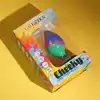 Calexotics - Cheeky Large Tie-Dye Plug - silikonowy, gładki korek analny z oryginalną kolorystyką