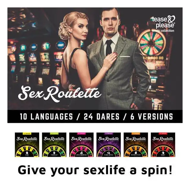 Sex Roulette - Naughty Play. Erotyczna ruletka z wyzwaniami dla dwojga. Rozpalcie w sobie niegrzeczną zmysłowość