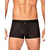 Obsessive - Boldero Boxer Black L/XL- klasyczne czarne bokserki z elementami intrygującej siateczki. Nowość wśród bielizny dla mężczyzn